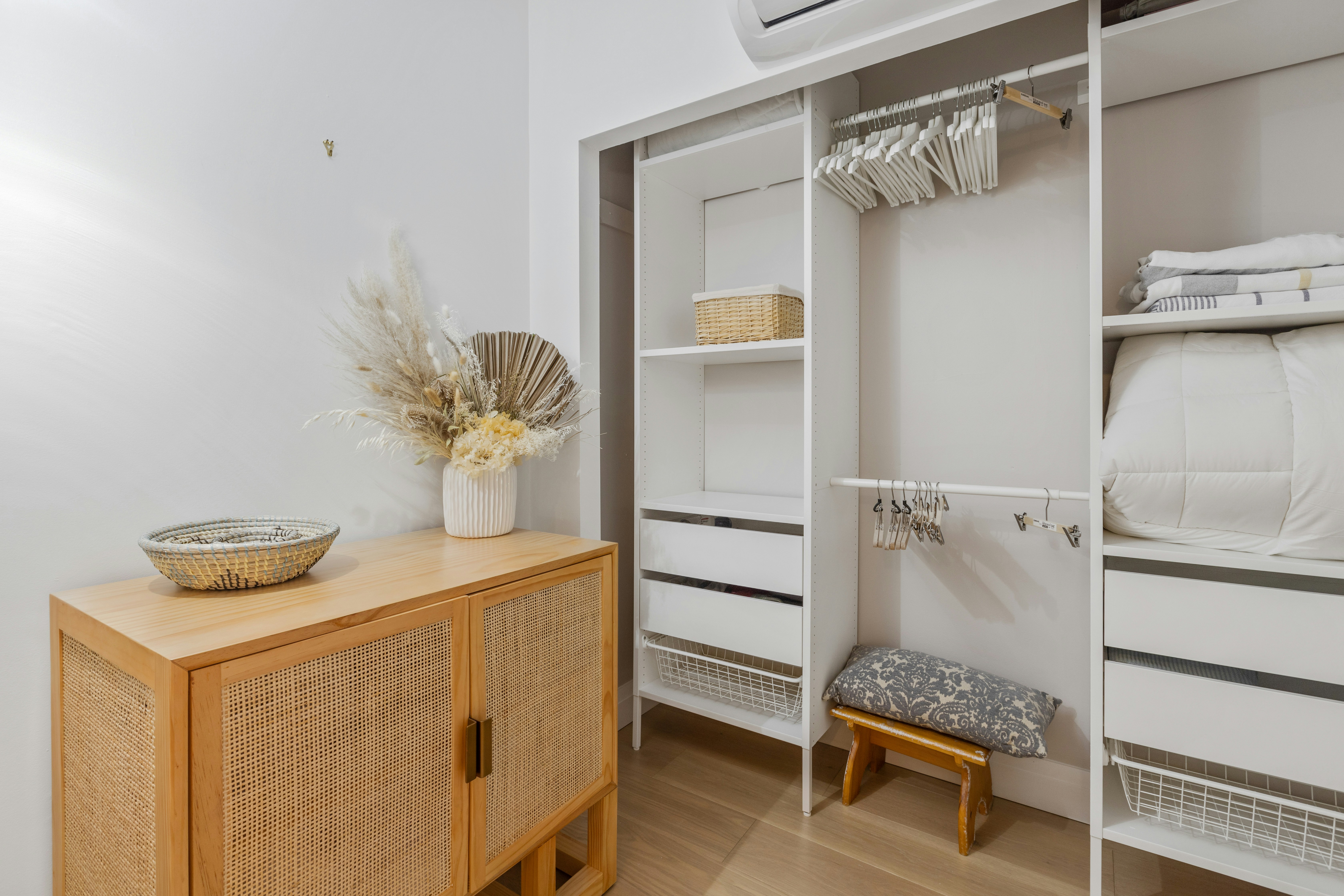 Custom reach-in closet organization system in Charleston SC