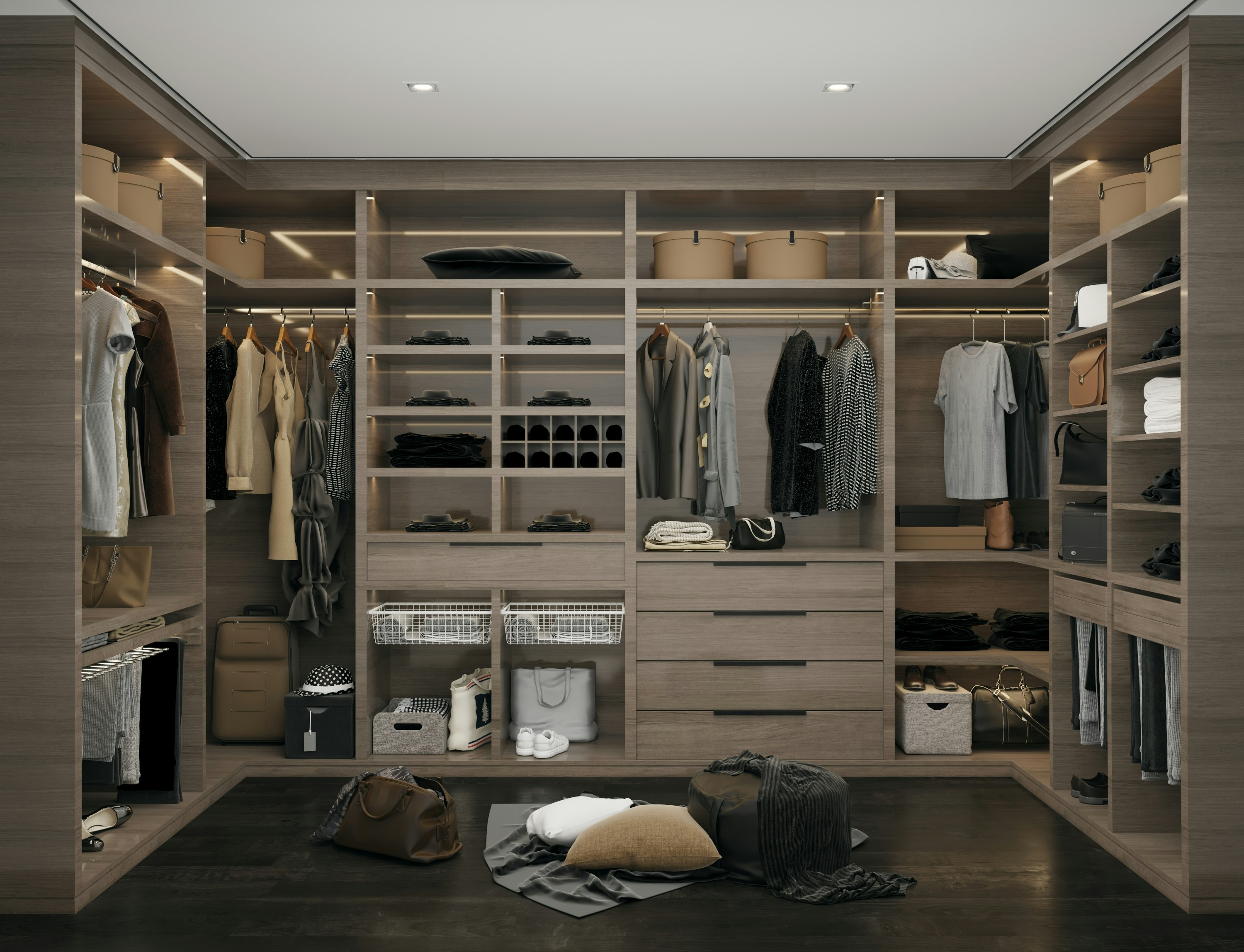 Reach-in closet system in Daniel Island SC